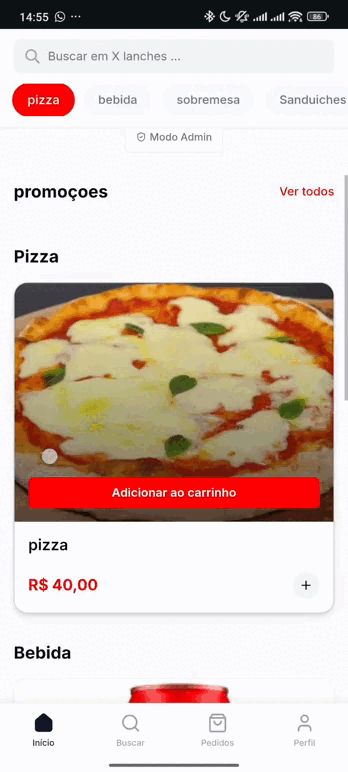 Cliente Acessa o Cardápio